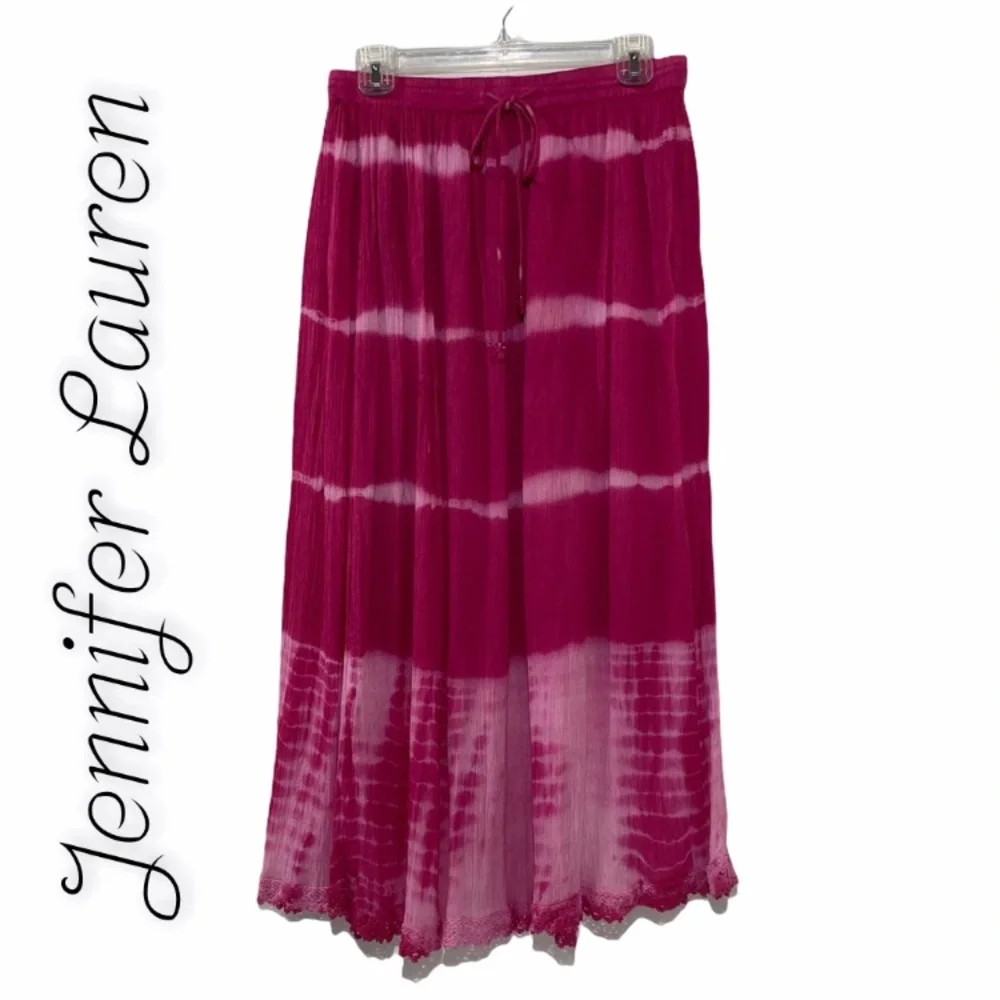 Tie Dye Gypsy Boho Festival Maxi Skirt Tie Dye